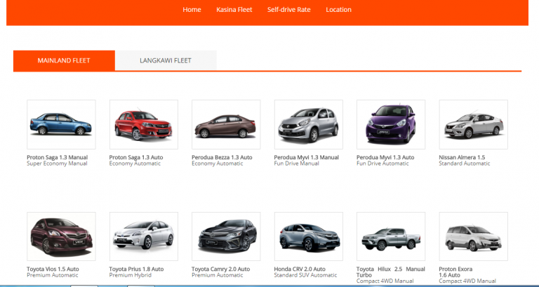 kasina car rental langkawi