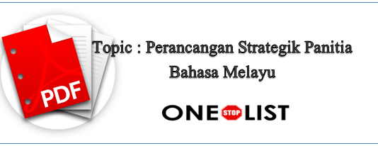 Perancangan Strategik Panitia Bahasa Melayu