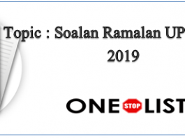 Soalan Ramalan UPSR Sains 2019